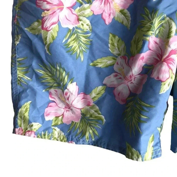 Polo Ralph Lauren Men's Swim Trunks XXL 38-42 Floral Mesh Lined Elastic Waist - Picture 7 of 10
